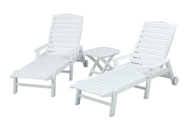 POLYWOOD¨ Nautical 3-Piece Chaise Set
