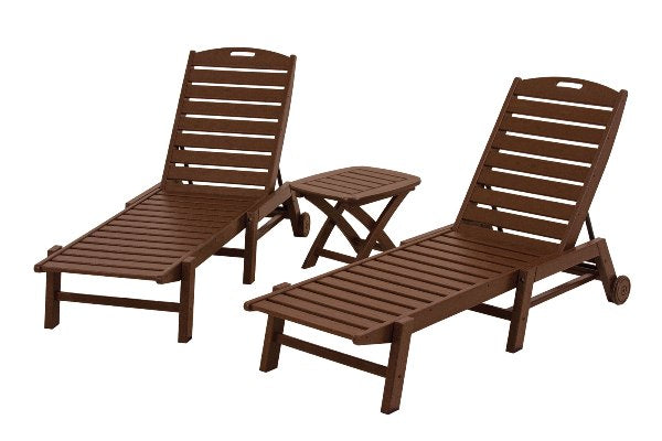 POLYWOOD¨ Nautical 3-Piece Chaise Set