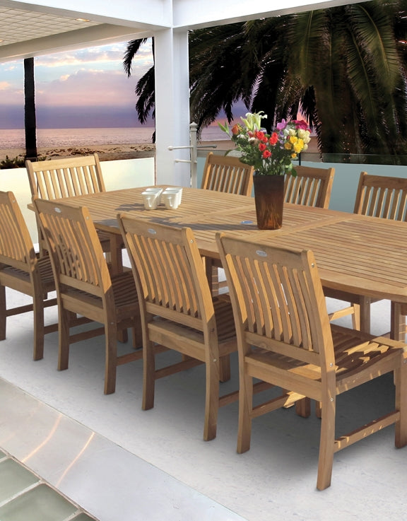 Royal Teak Compass Teak Side Chair