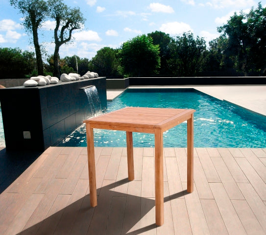 International Home Miami Amazonia Teak Eden Teak Bar Table