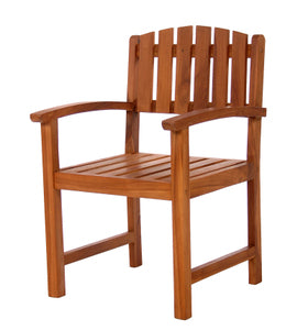 All Things Cedar Java Teak Outdoor Dining Chair