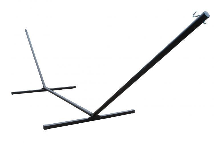 Vivere 15-Foot 3-Beam Hammock Steel Stand in Black