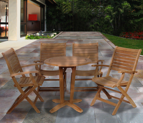 International Home Miami Amazonia Aruba 5 pc Teak Dining Set