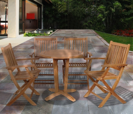 International Home Miami Amazonia Kansas 5 pc Teak Dining Set