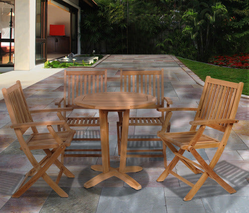 International Home Miami Amazonia Kansas 5 pc Teak Dining Set