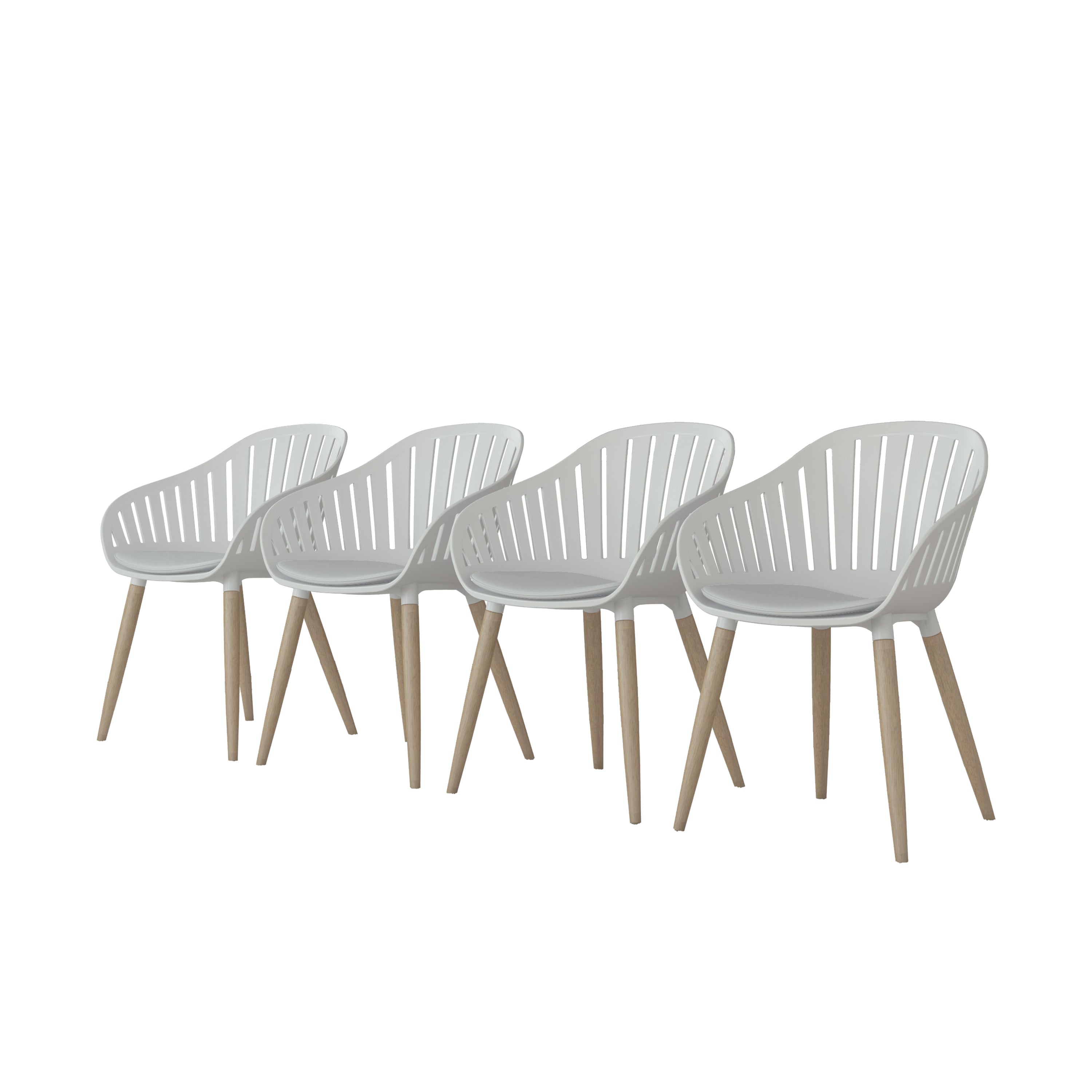 International Home Miami Amazonia 4-Piece Chairs Set | Ideal for Indoors