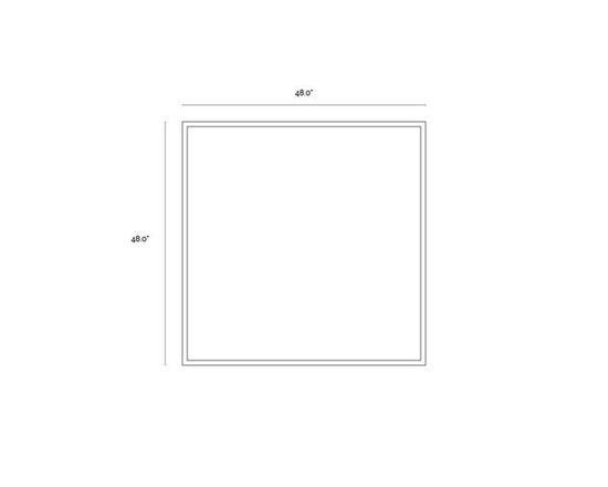 Sunpan Rocky Road - 48" x 48" - Black Floater Frame
