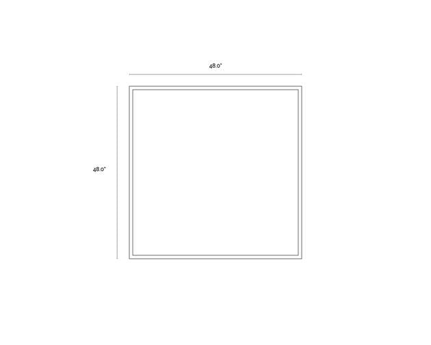 Sunpan Rocky Road - 48" x 48" - Black Floater Frame