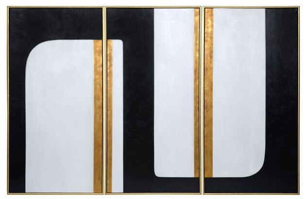 Sunpan The Path (set of 3) - 30" x 60" - Gold Floater Frame