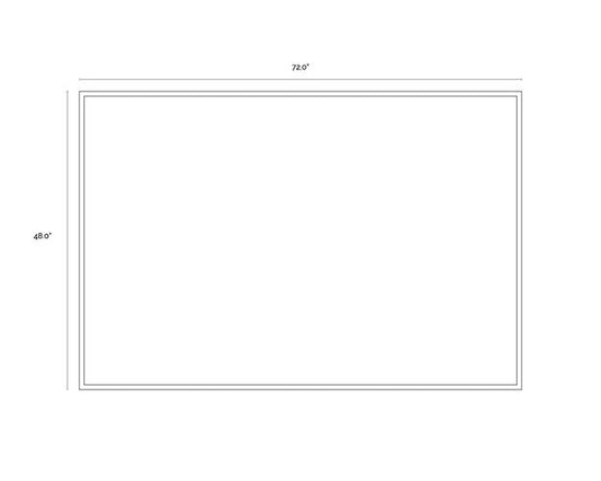 Sunpan Smoke Screen - 72" x 48" - Black Floater Frame