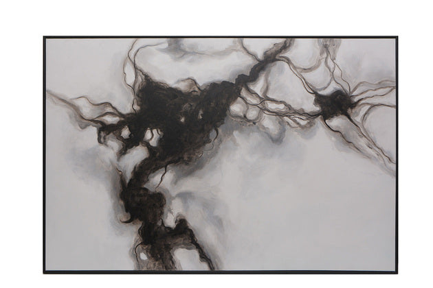 Sunpan Smoke Screen - 72" x 48" - Black Floater Frame