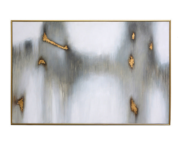 Sunpan Water Marks 72 x 48 in Gold Floater Frame