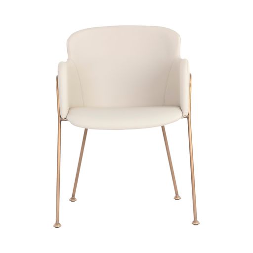 Sunpan Odesa Dining Armchair Abbington Navy / Dillon Cream