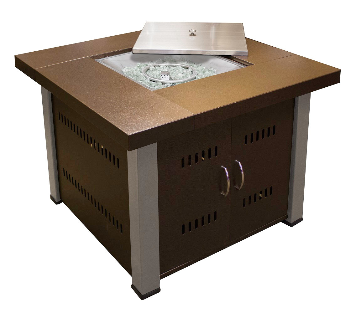 AZ Patio Heaters Outdoor Fire Pit in Hammered Bronze / Bronze/Stainless Steel