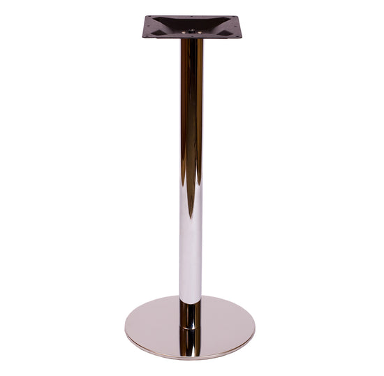 BFM Seating Adele Table Base Chrome 17.7"/24" Round - Dining/Bar Height - 3" Column