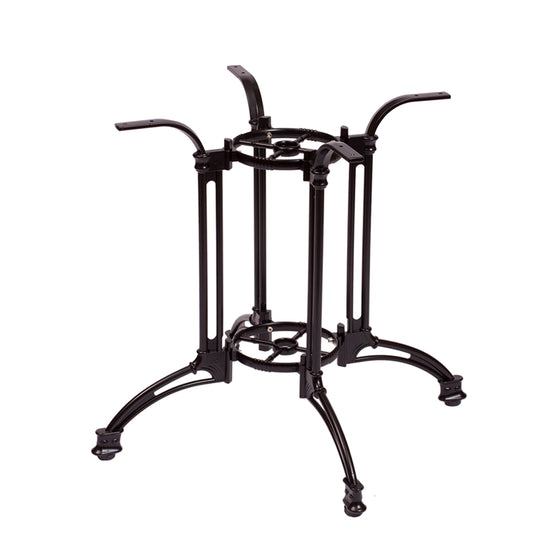 BFM Seating Boca 24"/33" Aluminum Table Base Black Powder Coat