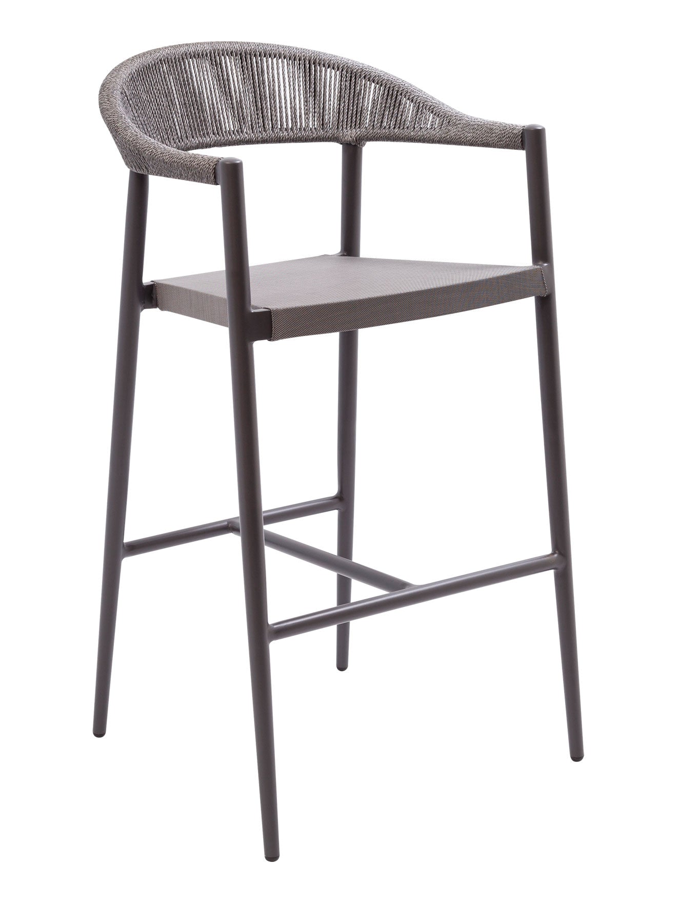 Florida Seating Powdercoated Aluminum Finish Barstool - BRP-01A