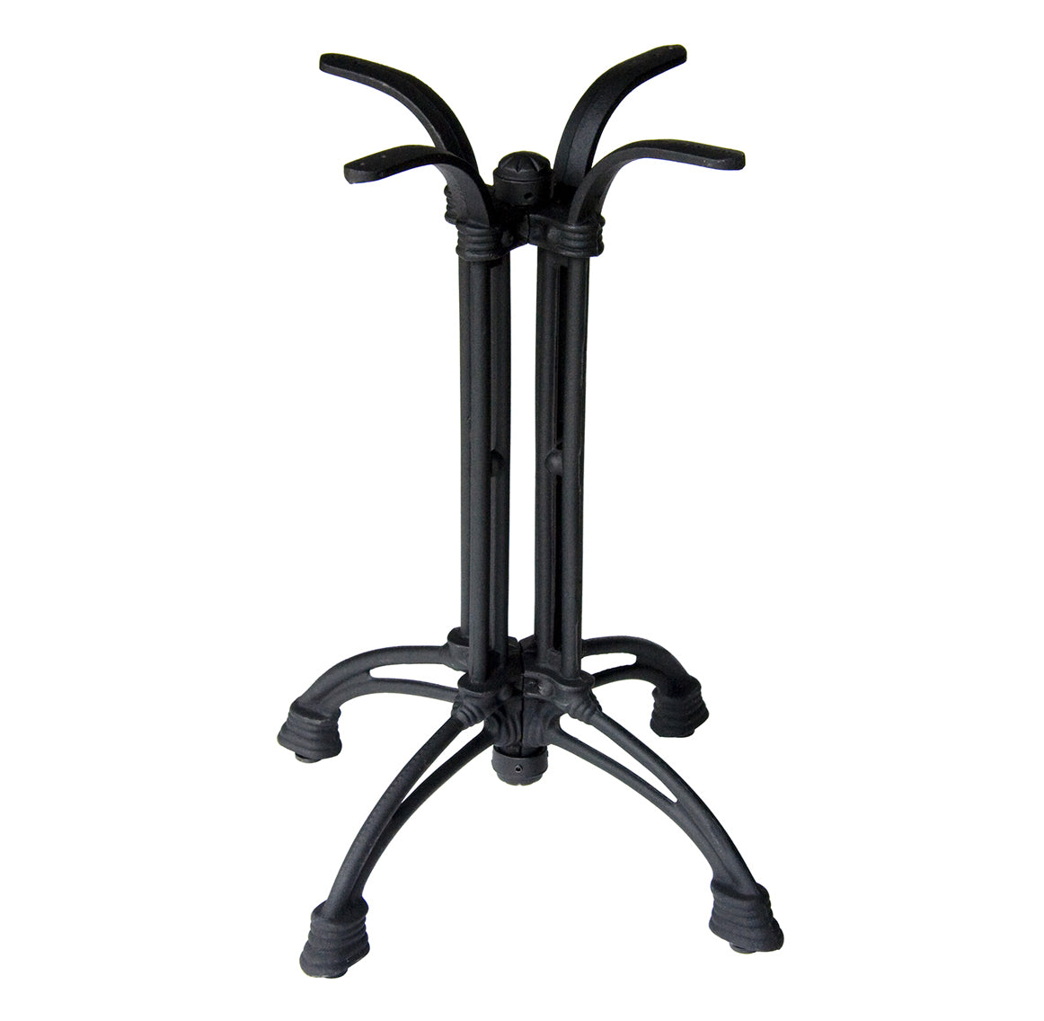 BFM Seating Daphanie Table Base - Dining/Bar Height - Sand Black Finish