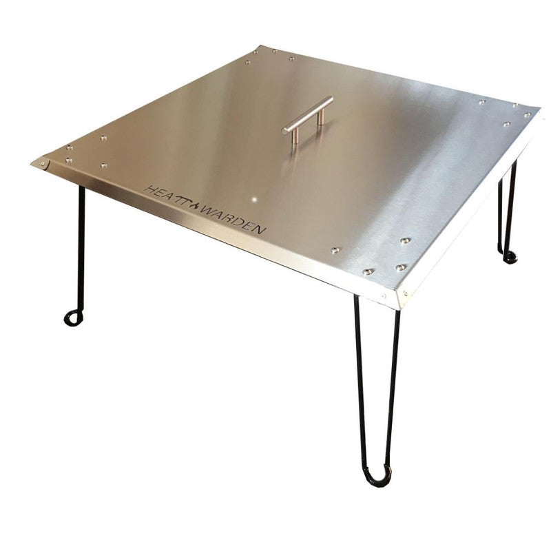 AZ Patio Heaters Heat Warden Fire Pit Heat Deflector in Stainless Steel