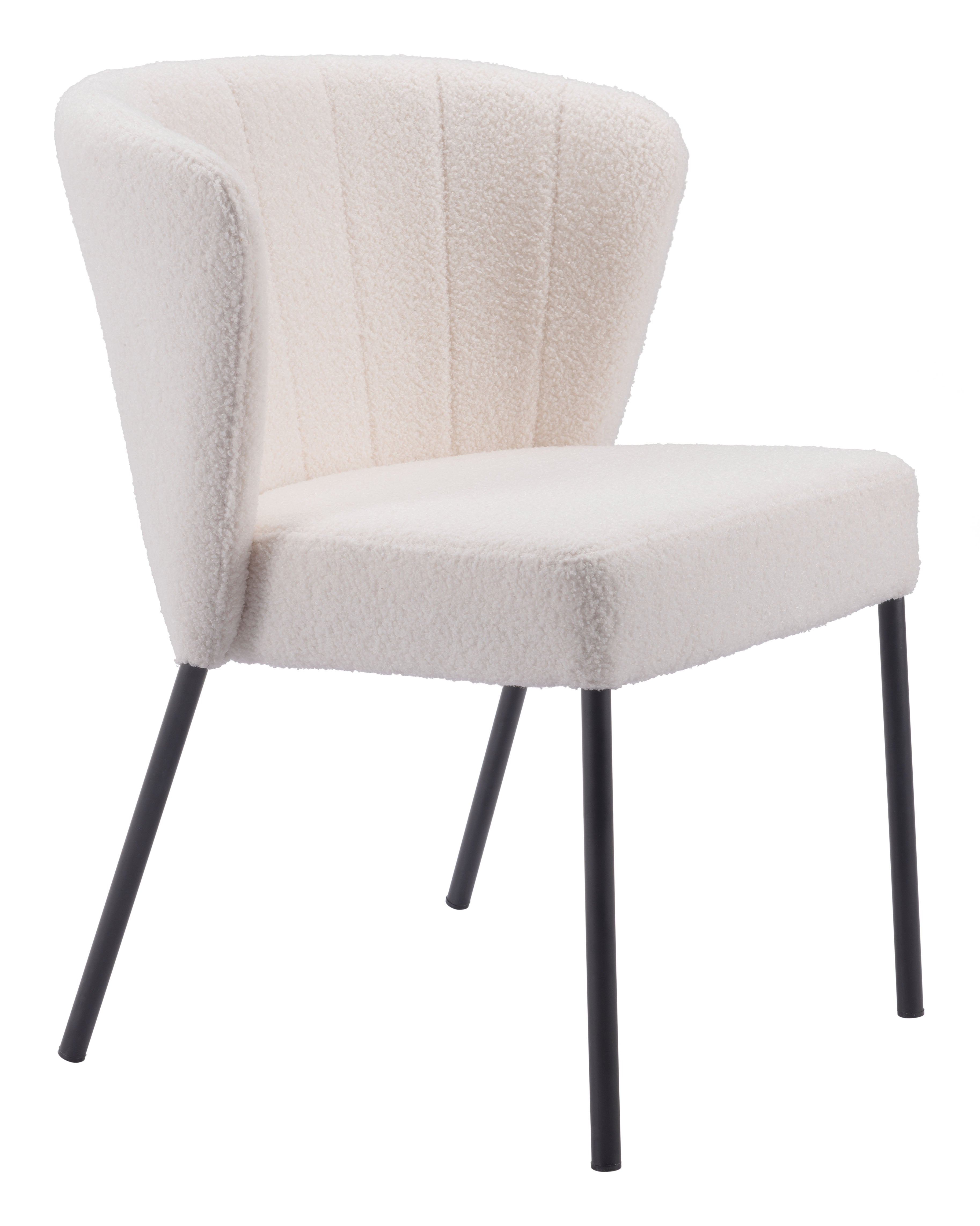 Zuo Modern Aimee Dining Chair in Cream/Beige/Gray