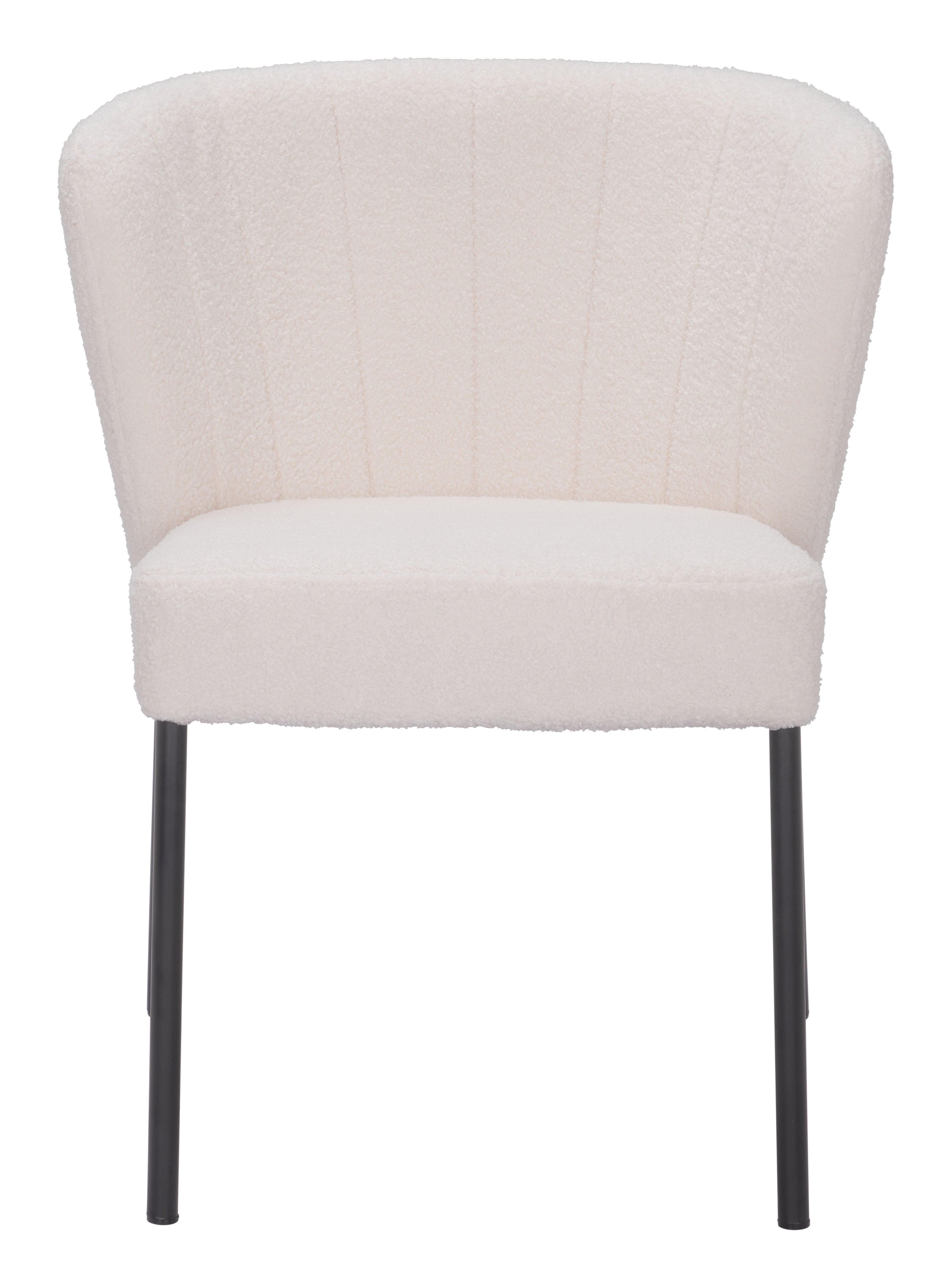 Zuo Modern Aimee Dining Chair in Cream/Beige/Gray
