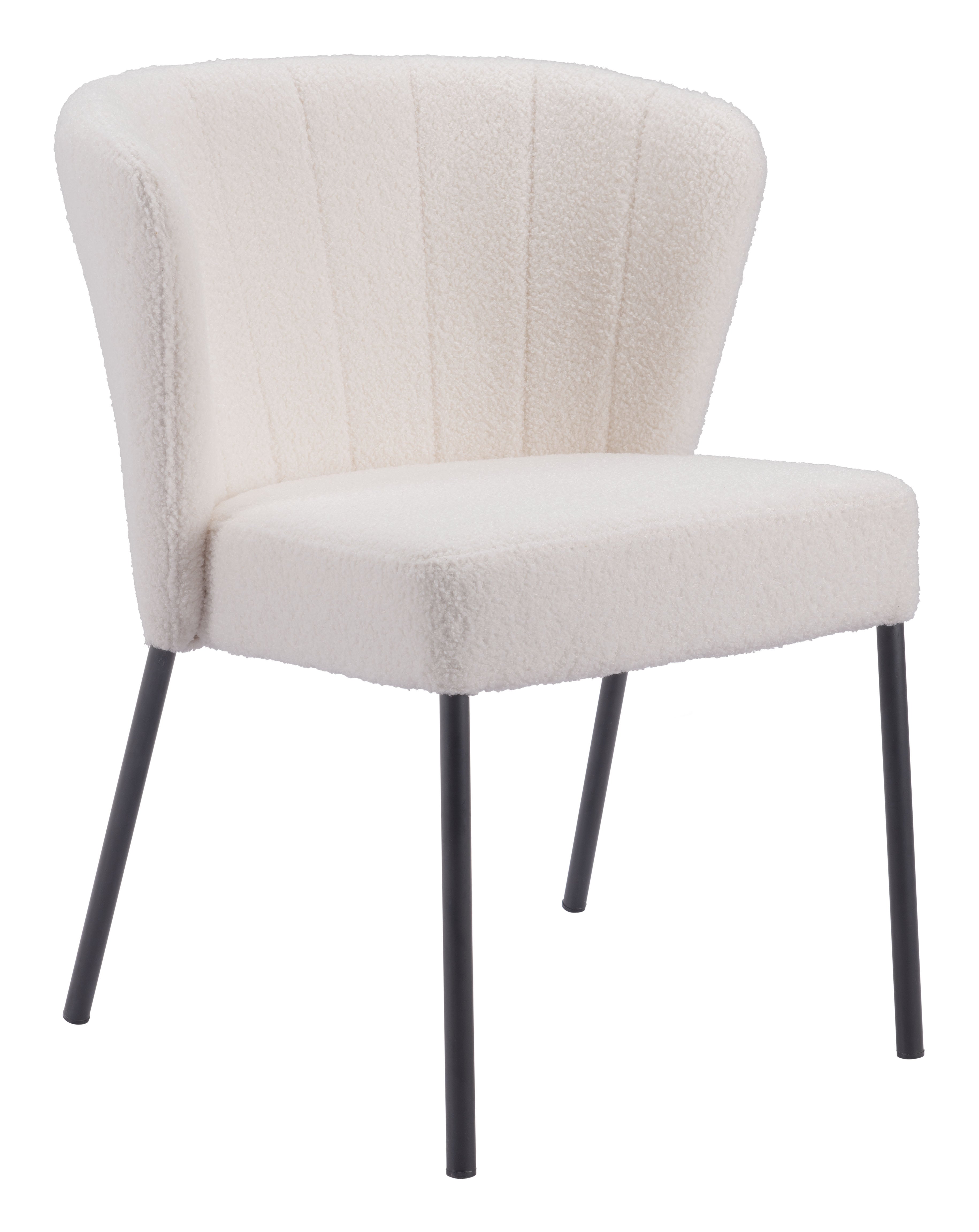 Zuo Modern Aimee Dining Chair in Cream/Beige/Gray