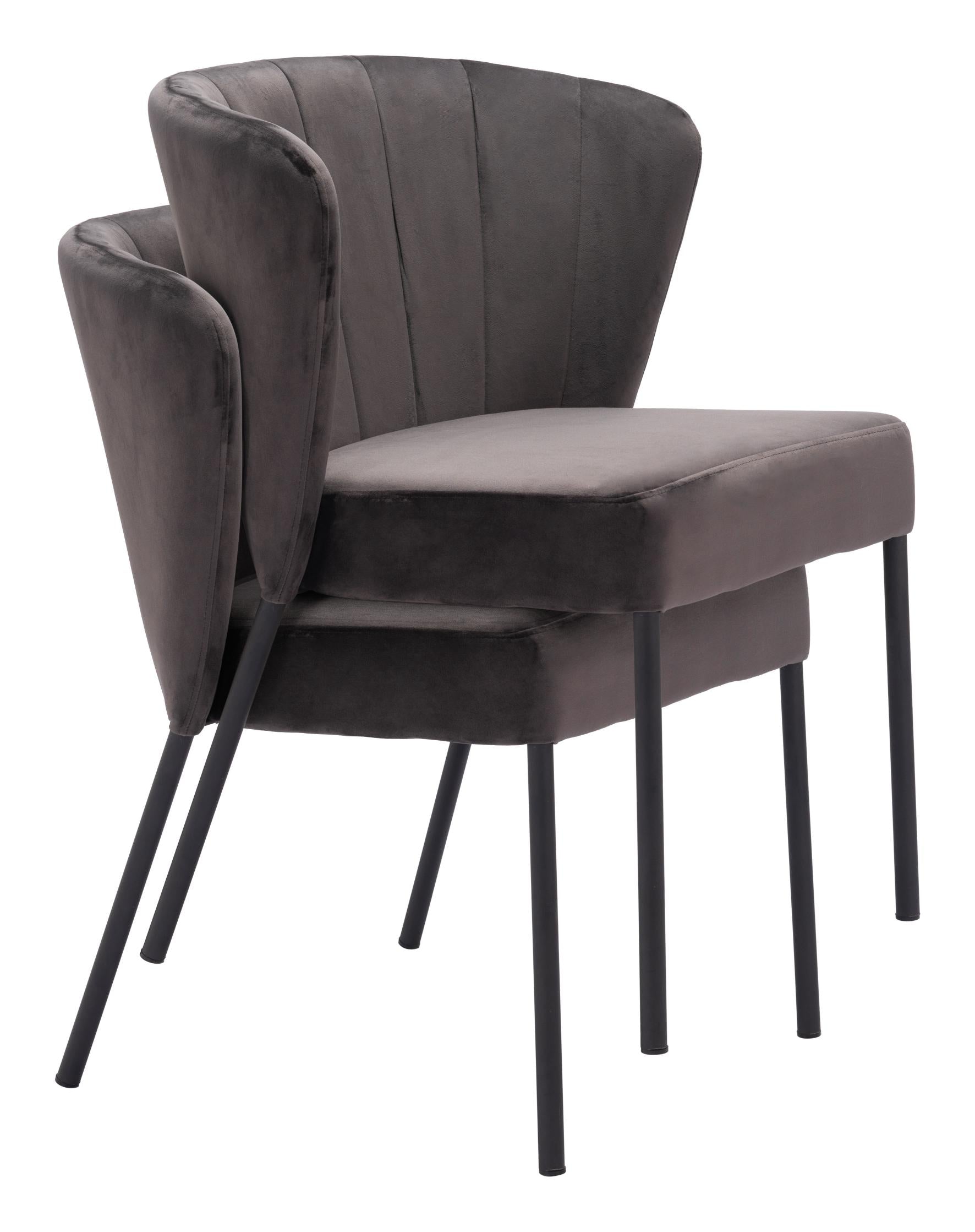 Zuo Modern Aimee Dining Chair in Cream/Beige/Gray