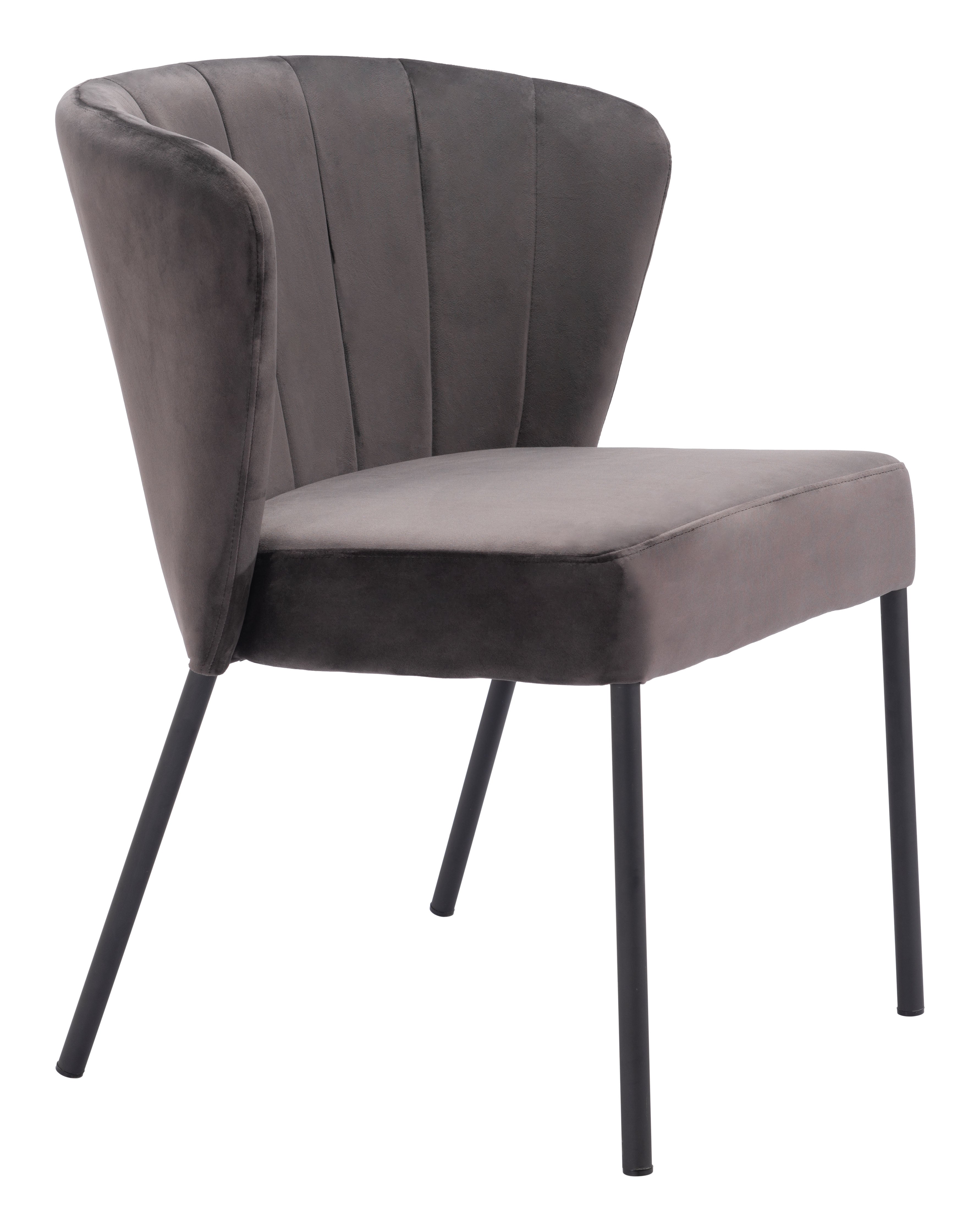 Zuo Modern Aimee Dining Chair in Cream/Beige/Gray