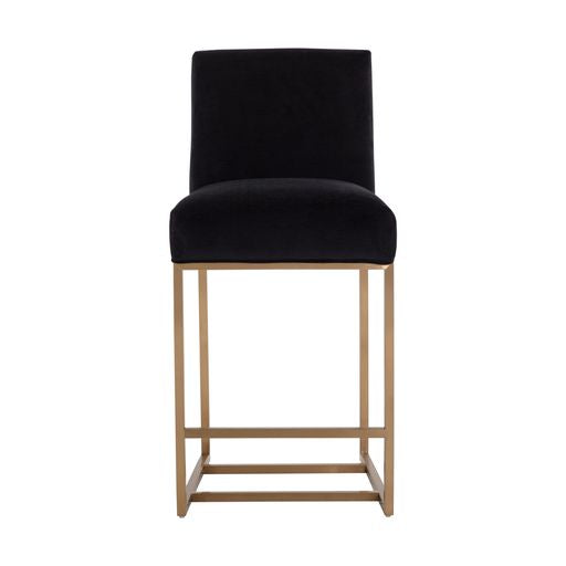 Sunpan Joyce Counter Stool Casablanca Stratus / Cube Black