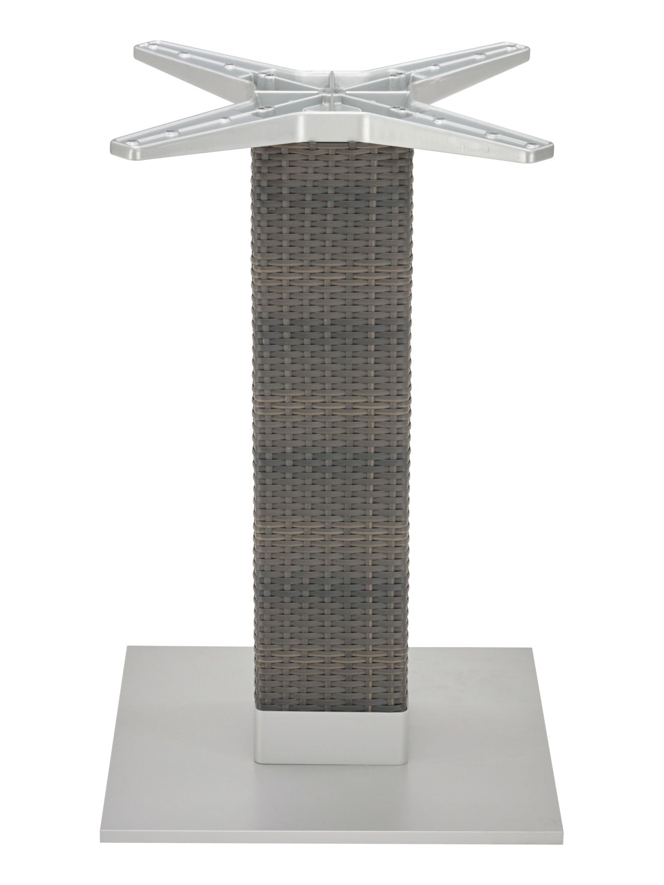 Florida Seating Aluminum PE Wicker Post Table Stand - AL-2500 18X18X6 WIC