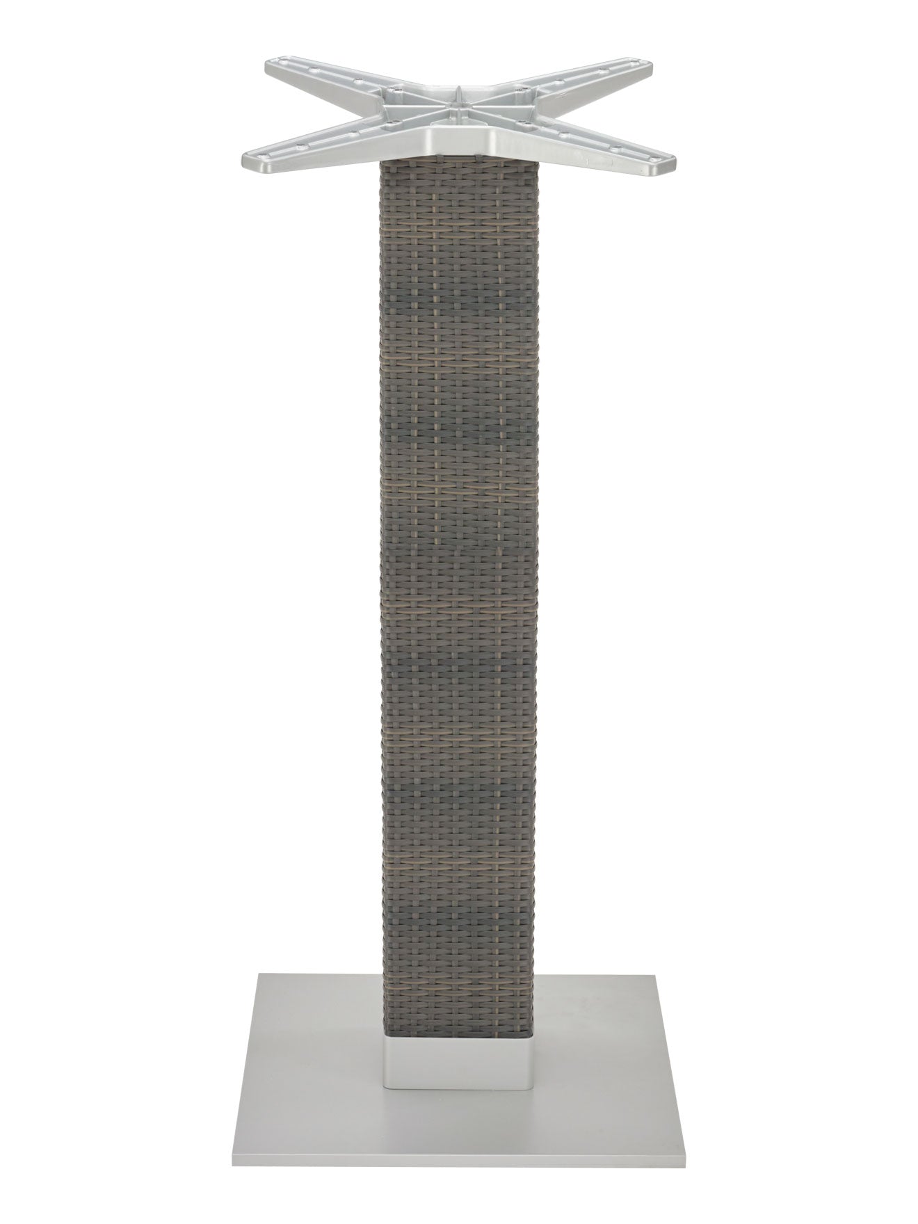 Florida Seating Aluminum PE Wicker Post Table Stand - AL-2500BH 18×6 WIC