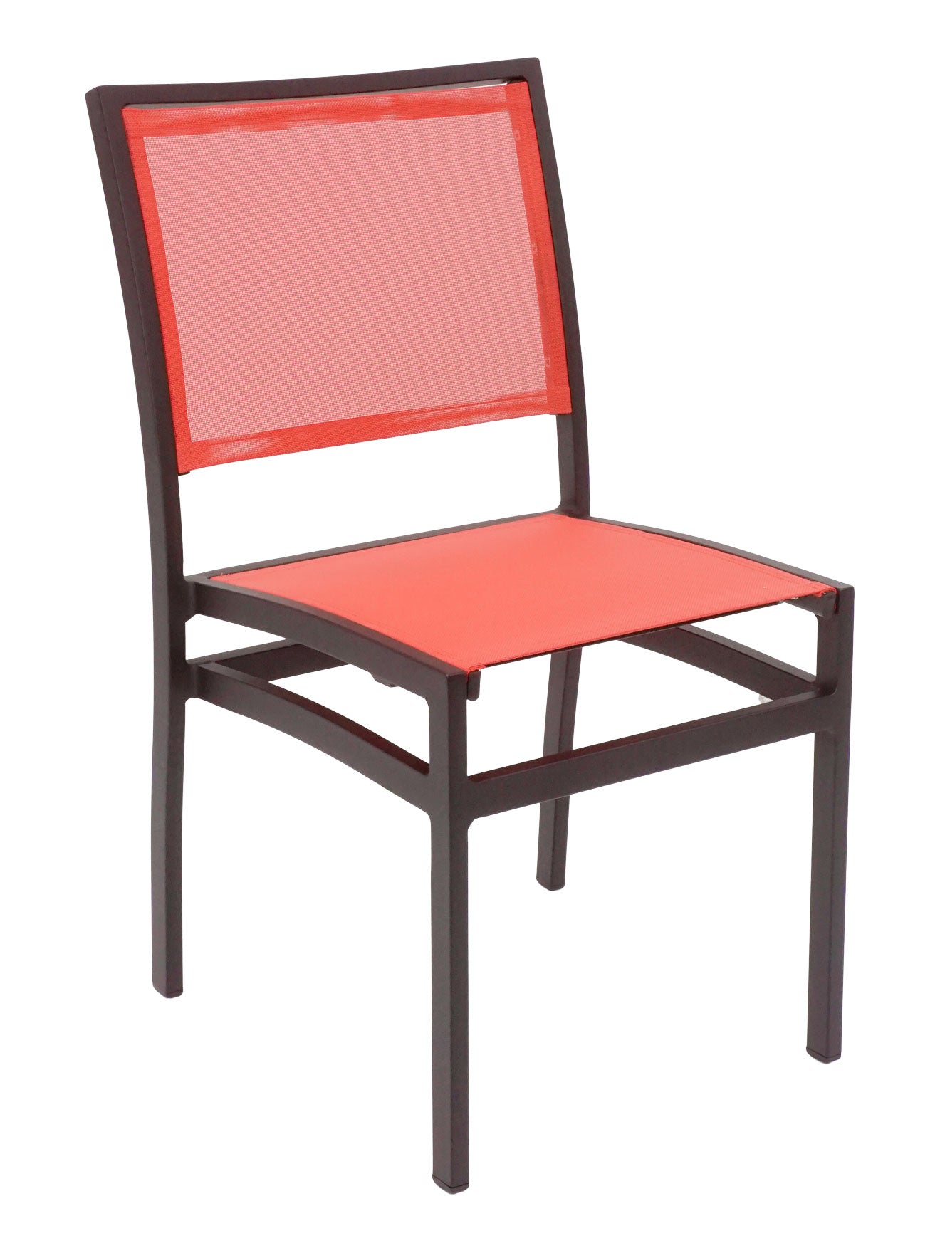 Florida Seating Aluminum Side Chair with Textile Back and Seat - AL-5624-0