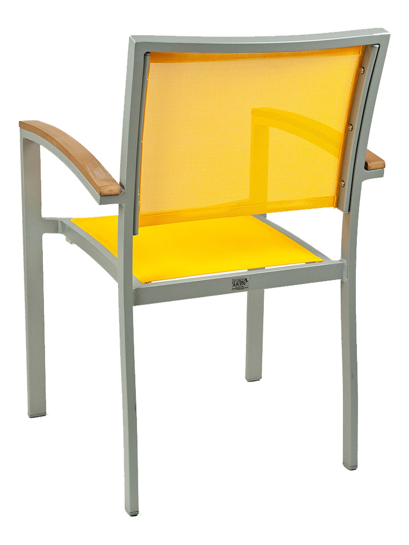 Florida Seating Aluminum Arm Chair with Textile Back and Seat - AL-5624