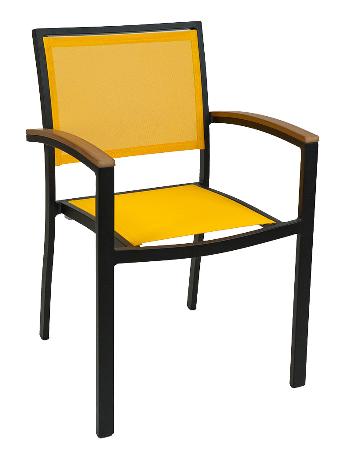 Florida Seating Aluminum Arm Chair with Textile Back and Seat - AL-5624