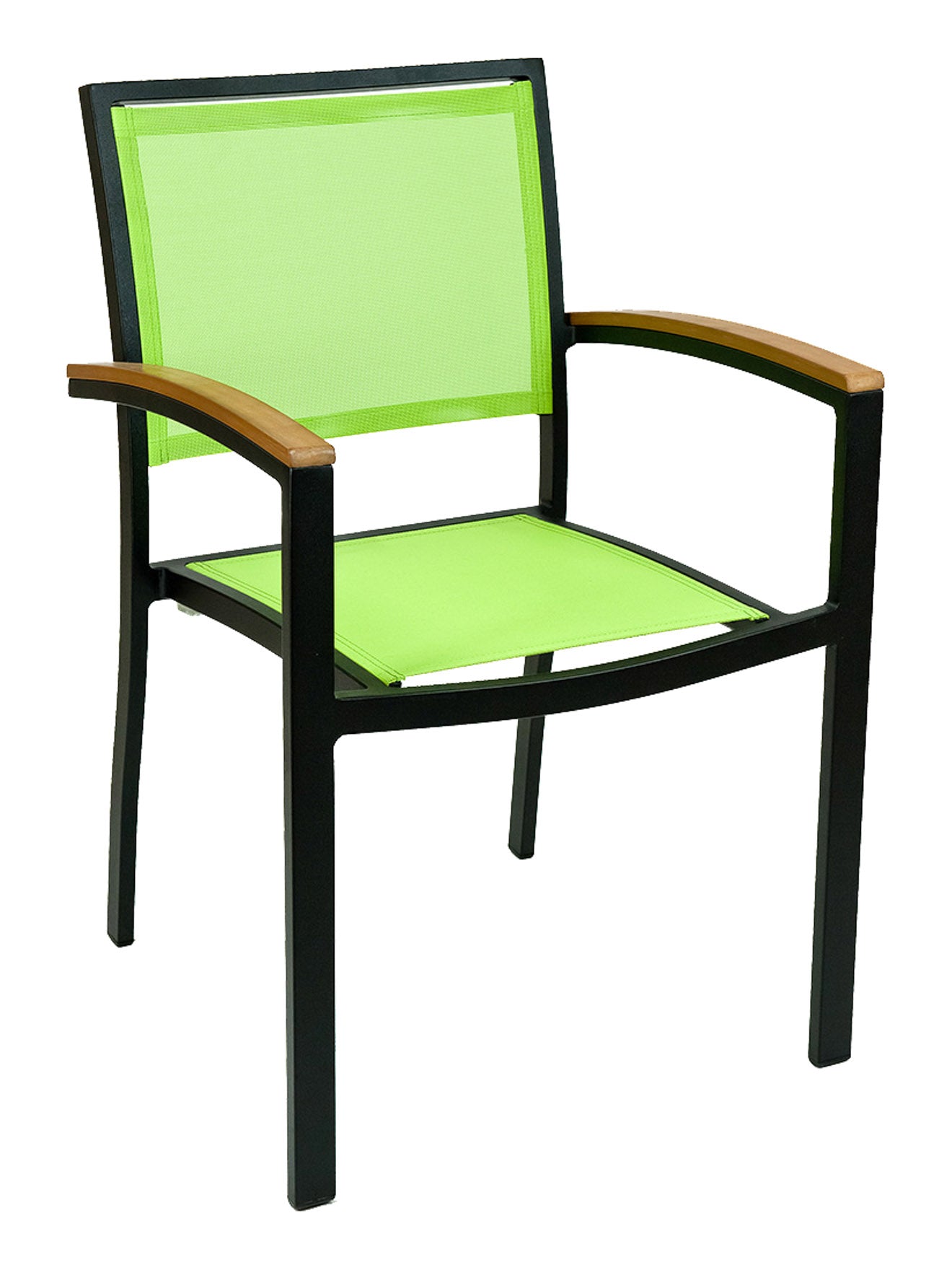 Florida Seating Aluminum Arm Chair with Textile Back and Seat - AL-5624