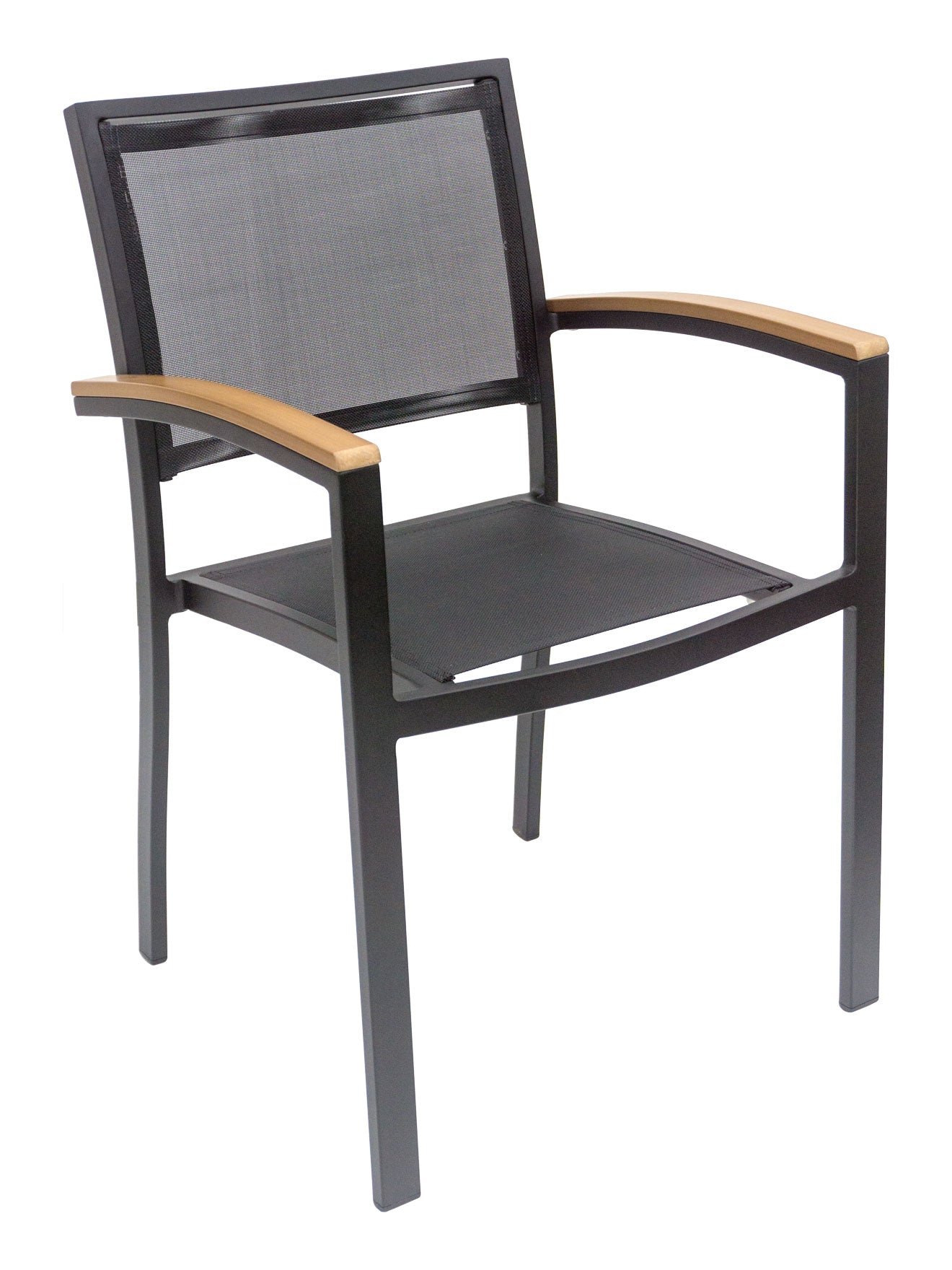Florida Seating Aluminum Arm Chair with Textile Back and Seat - AL-5624