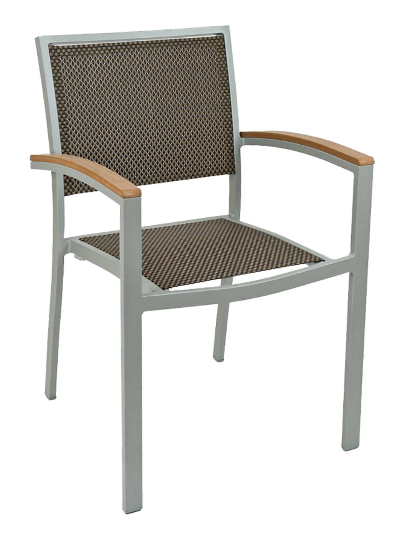 Florida Seating Aluminum Arm Chair with Textile Back and Seat - AL-5624