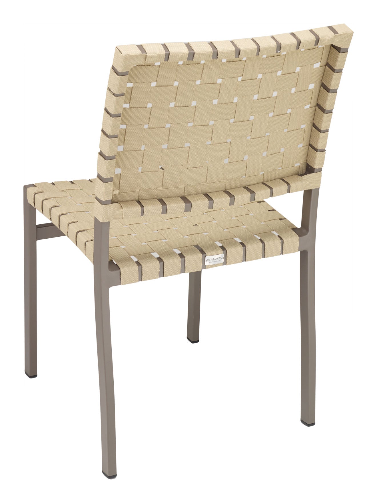 Florida Seating Powder Coating Aluminum Side Chair with Mesh Belt Seat and Back - AL-5800S