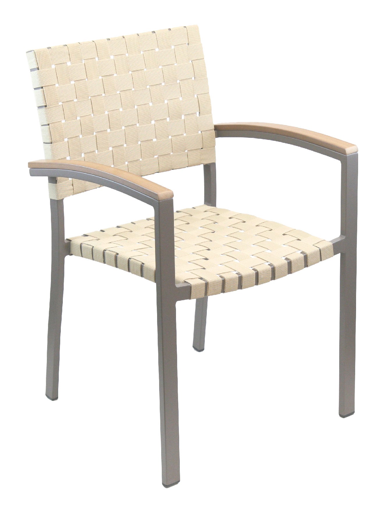 Florida Seating Aluminum Arm Chair with Mesh Belt Seat And Back - AL-5800A