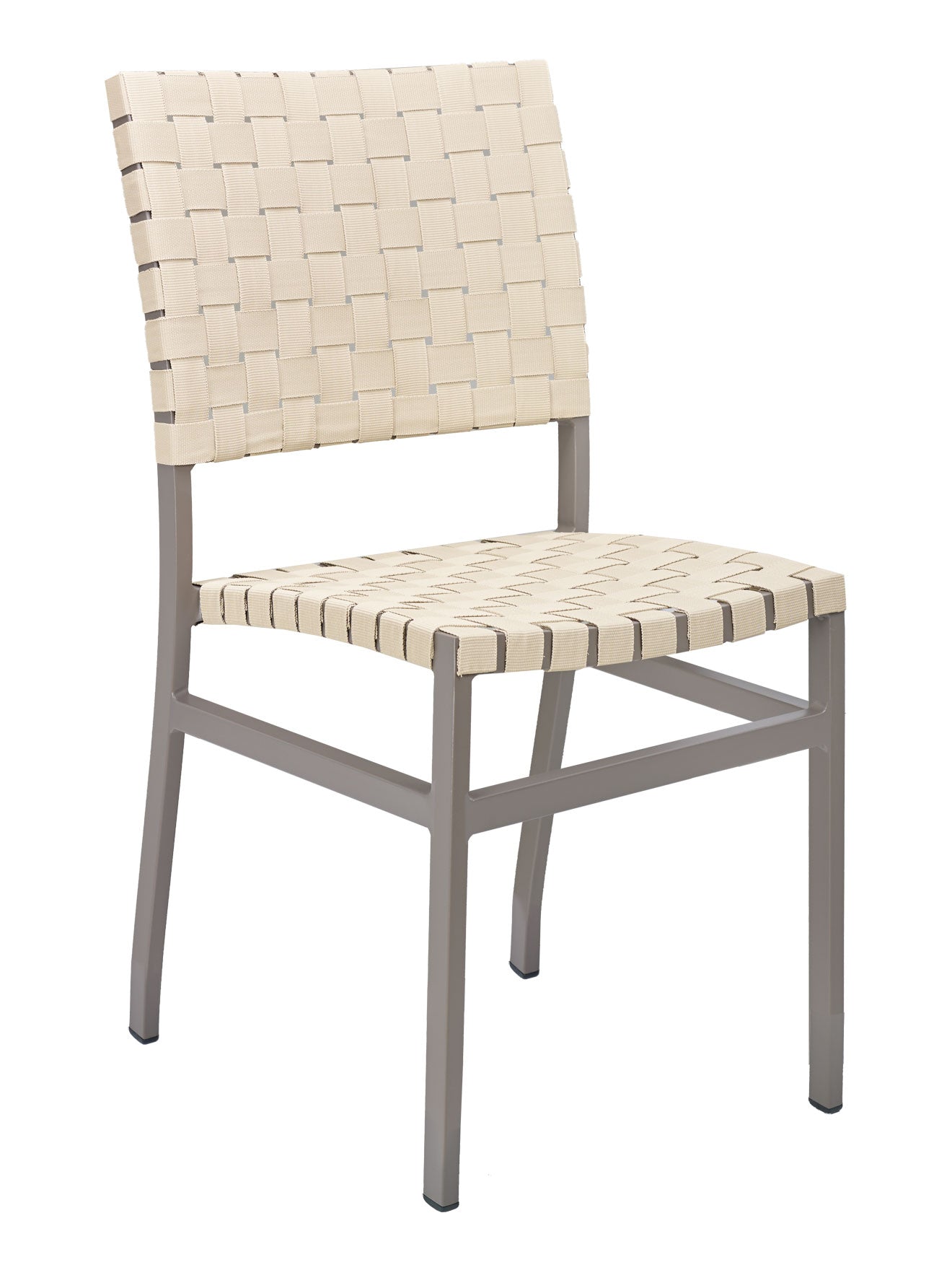 Florida Seating Powder Coating Aluminum Side Chair with Mesh Belt Seat and Back - AL-5800S