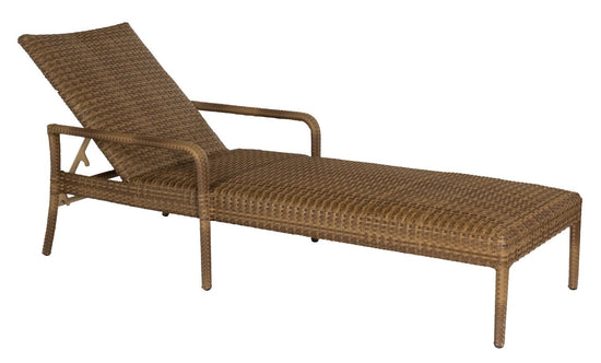 Woodard Et Cetera Padded Adjustable Chaise Lounge