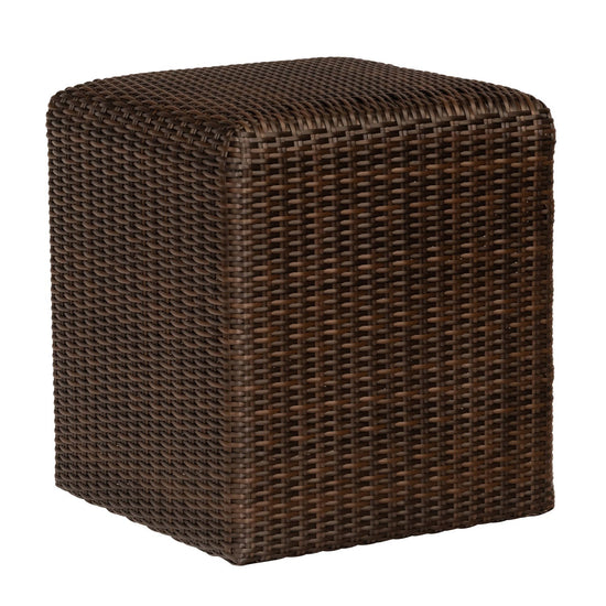 Woodard Saddleback Reticulated Cube in Coffee