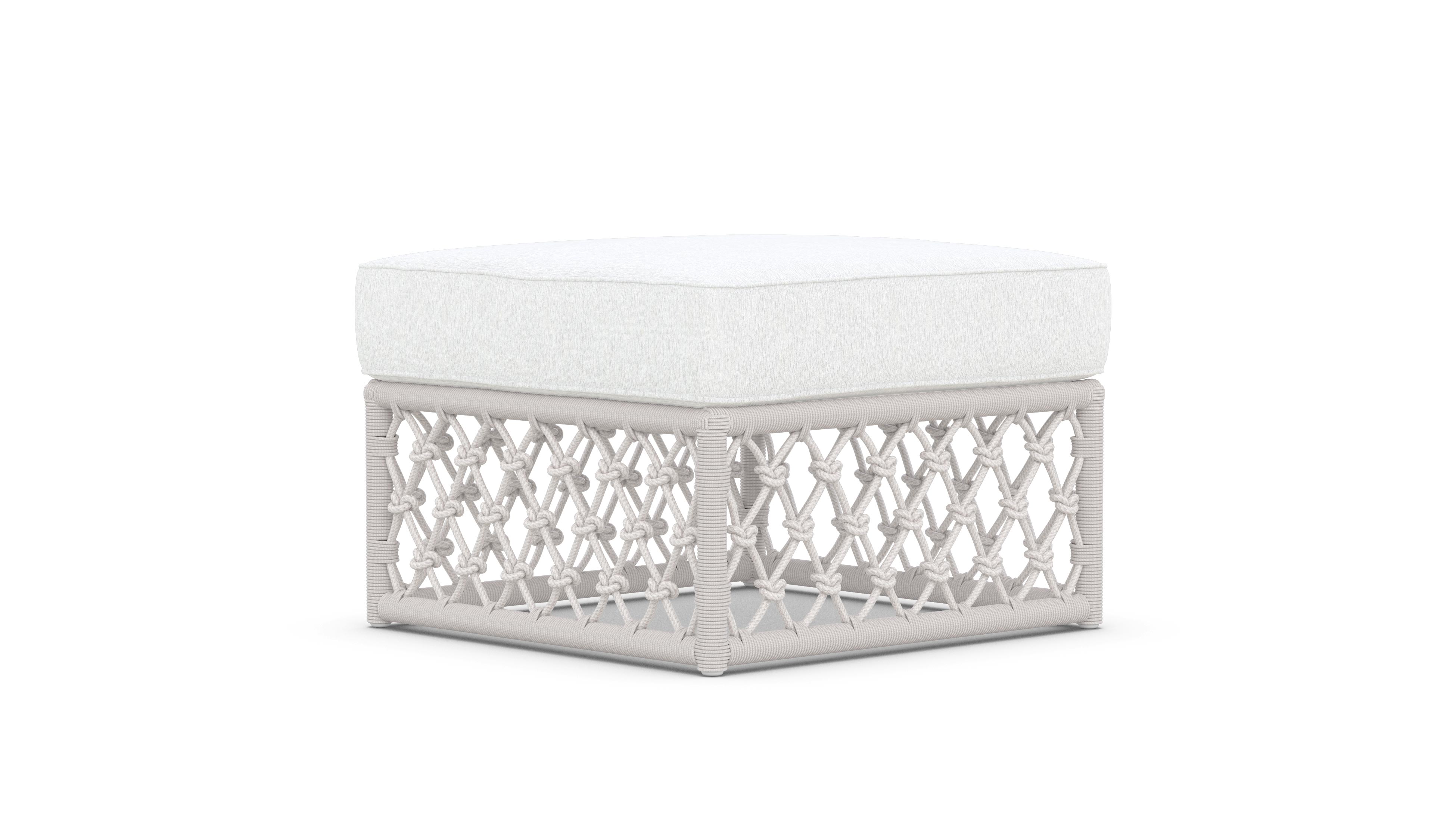 Azzurro Living Amelia Ottoman With Polar/Moon Cushion