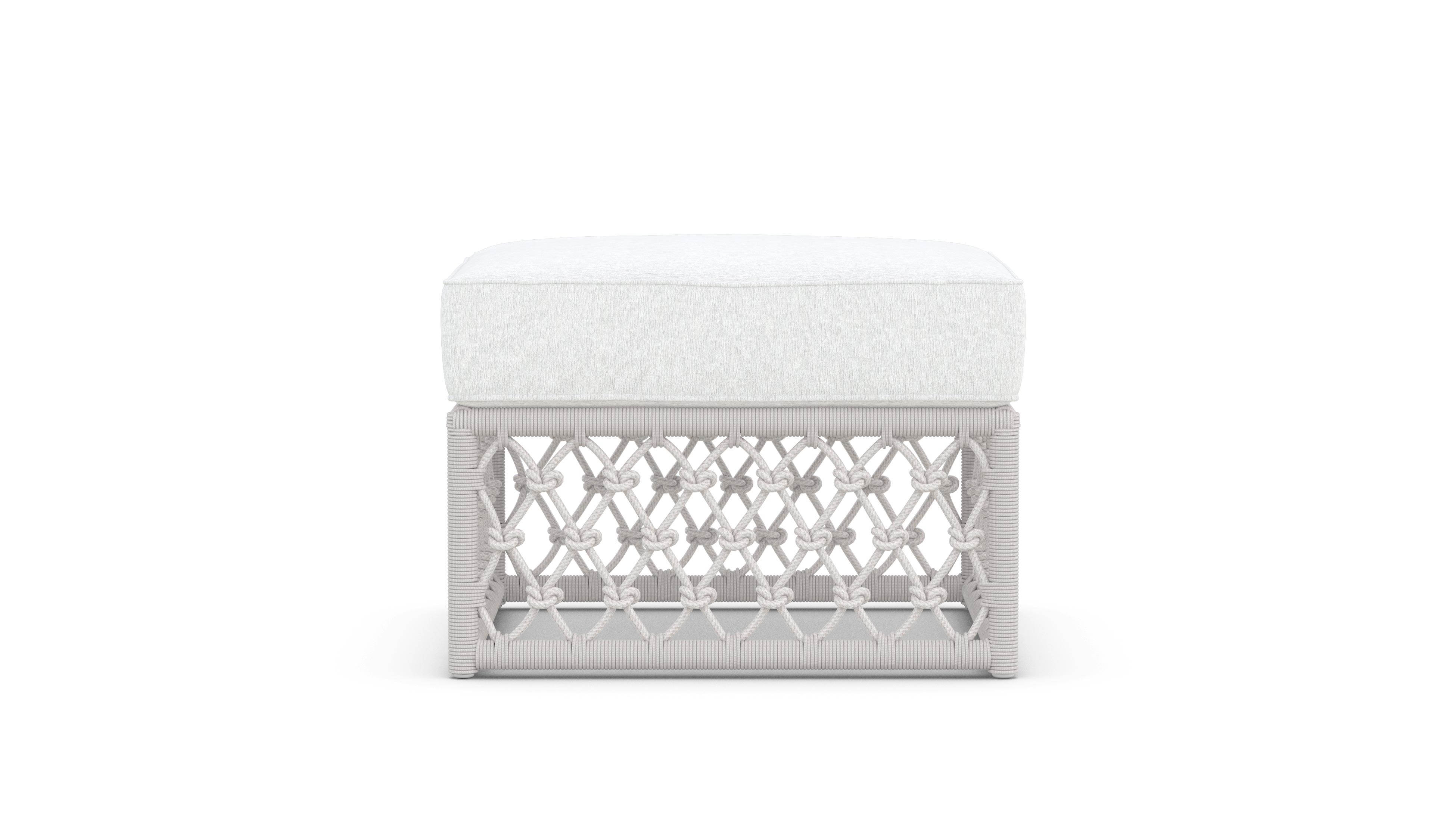 Azzurro Living Amelia Ottoman With Polar/Moon Cushion