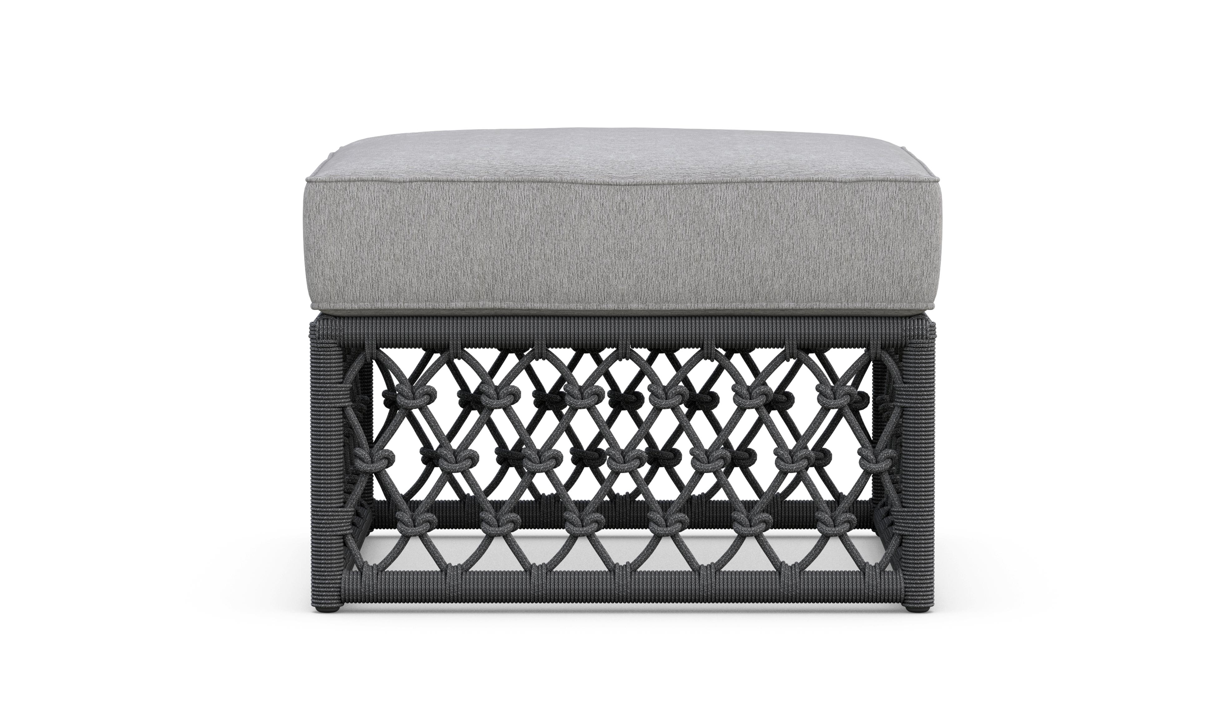 Azzurro Living Amelia Ottoman With Polar/Moon Cushion