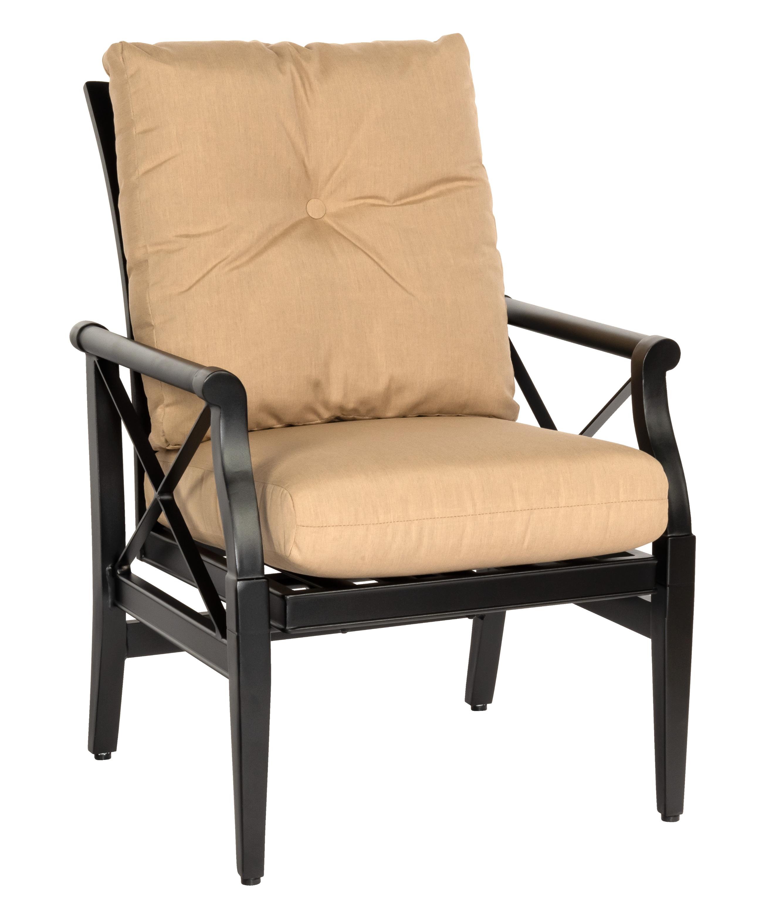 Woodard Andover Cushion Rocking Dining Arm Chair, Aged Teak, With Cushion, Grade A Fabric, Garden Chairs, Dining Chairs, Cushion, Andover, Aluminum, Fabric, Wood, Curved, 4 Legs, Outdoor