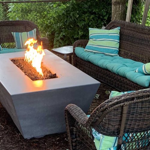 Liquid PropaneChestnutFlame Sense System with Push Button Spark Igniter