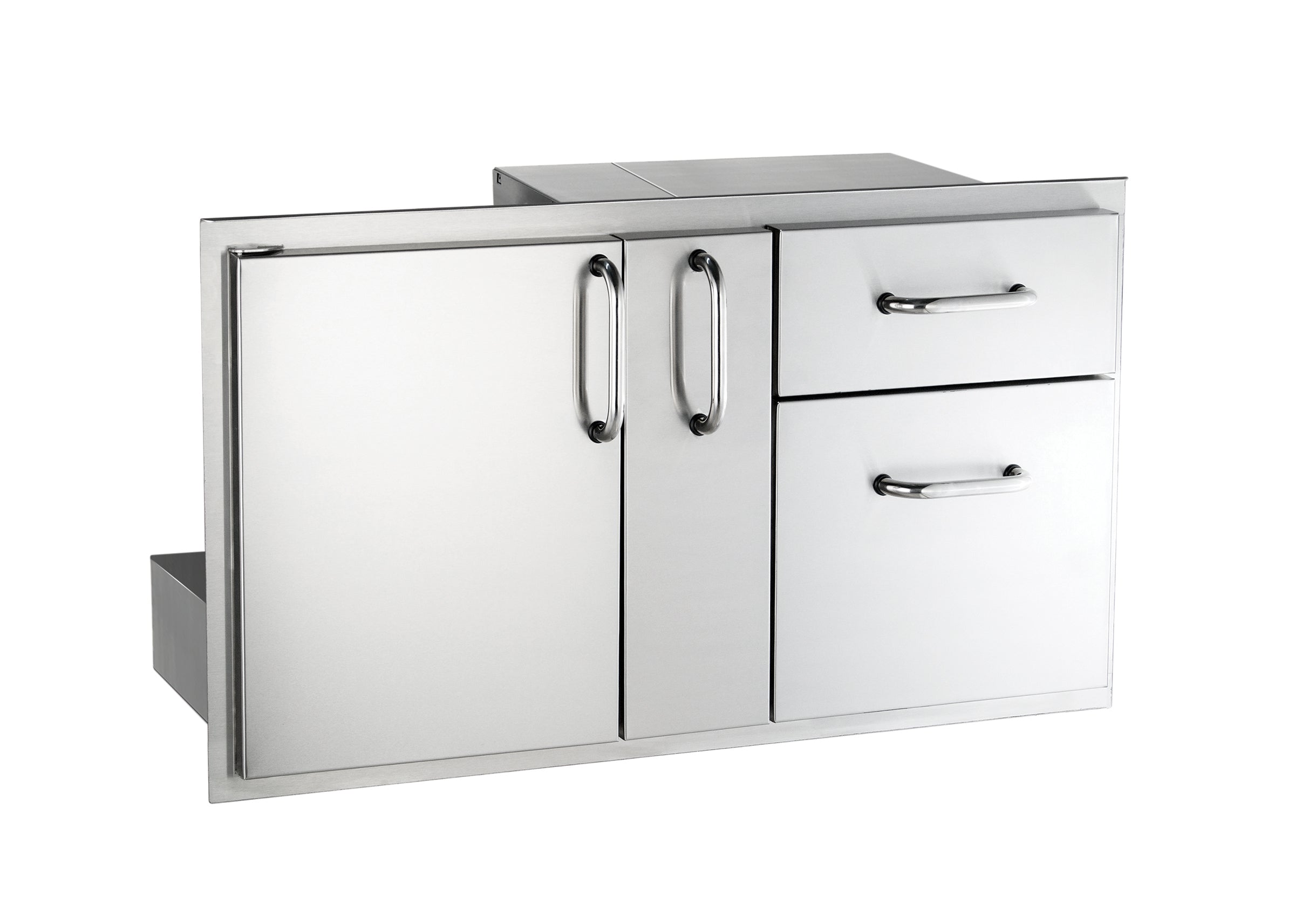 American Outdoor Grill Door With Double Drawer & Plate Storage