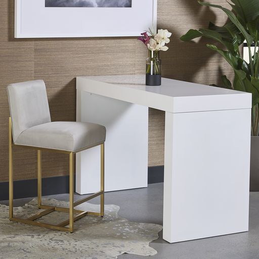 Sunpan Joyce Counter Stool Casablanca Stratus / Cube Black