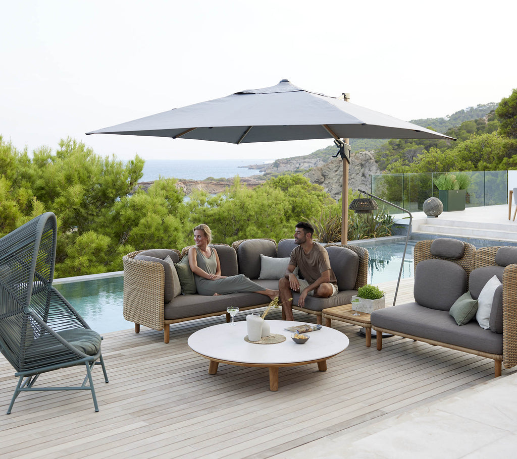 Cane-Line Arch 2-Seater Sofa Module Natural / Taupe